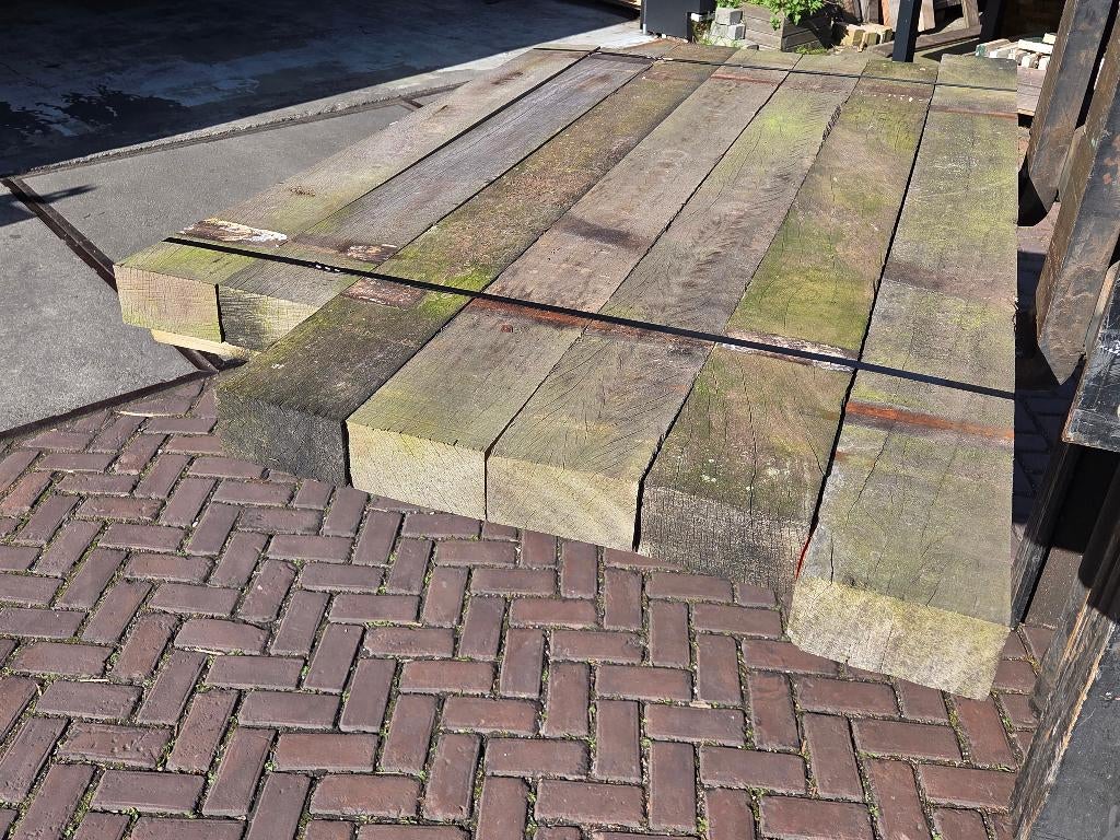 Hardhouten balken 8.0x15.0 cm / Extra goedkoop - nr: HB220, Ophalen, Minder dan 180 cm, Balken, Hardhout