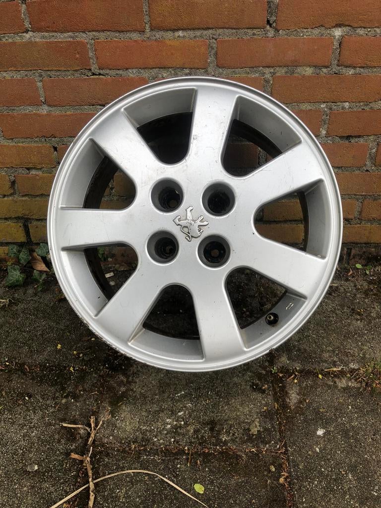 Peugeot 406 lichtmetalen velgen 16 inch, Auto diversen, Wieldoppen, Ophalen, Zo goed als nieuw