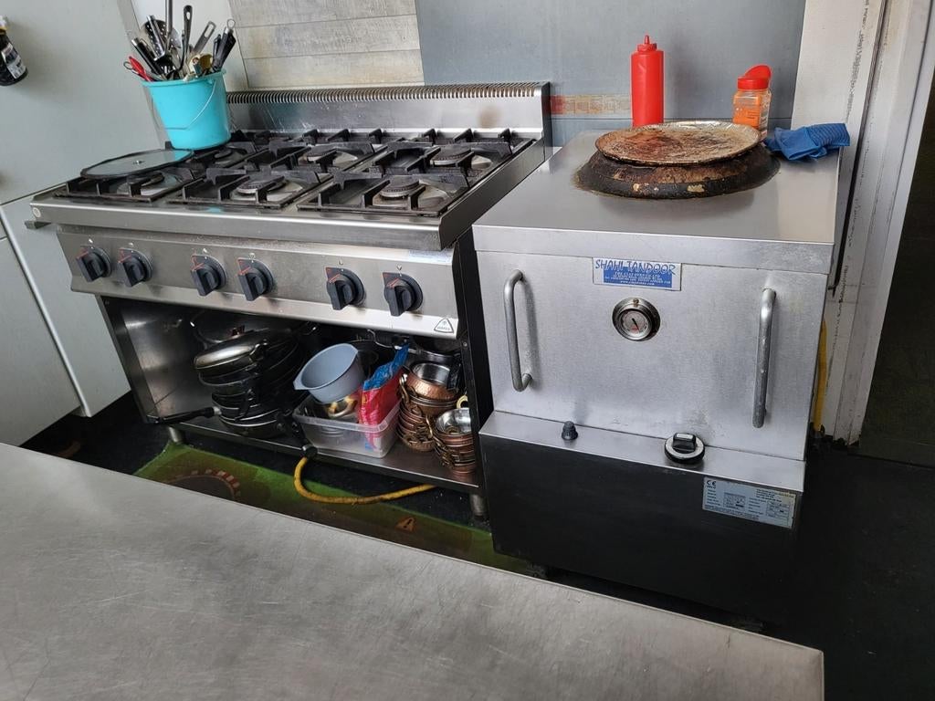 Groot fornuis met 6 gaspitten, Ophalen of Verzenden