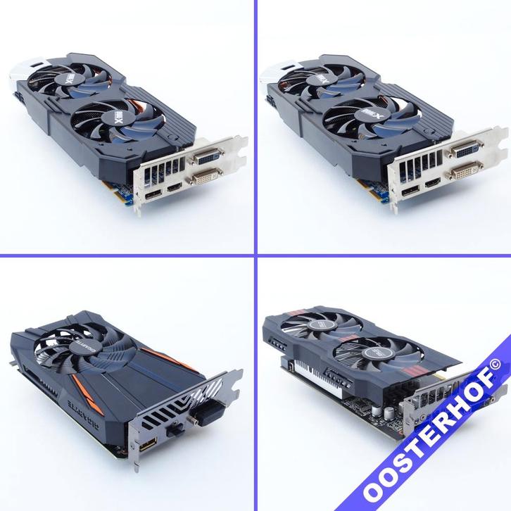 2x SAPPHIRE Dual-X HD9750 3G | GIGABYTE 2Gb | ASUS R7360 2Gb, Computers en Software, Videokaarten, Gebruikt, Overige chipsets