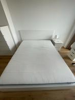 IKEA King size bed, Ophalen, Gebruikt, Wit, Tweepersoons