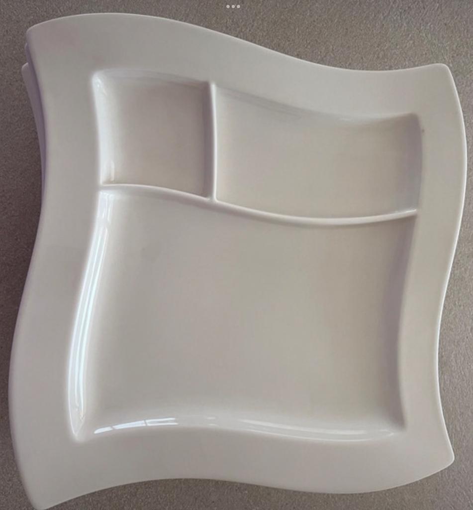 Villeroy & Boch NewWave BBQ Borden - Set van 6, Huis en Inrichting, Keuken | Servies, Ophalen, Zo goed als nieuw, Bord(en), Overige stijlen