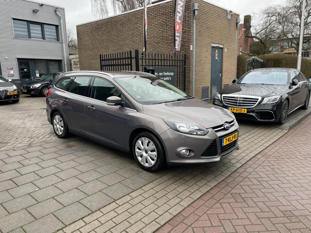 Ford Focus Wagon 1.0 EcoBoost Titanium 2e Eig! Trekhaak Airc, Euro 5, 101 pk, Gebruikt, Bruin