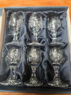 Set van 6 prachtige kristallen glaasjes in doos!, Ophalen of Verzenden