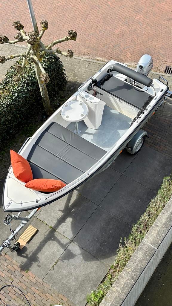 Izgst Amigo 470 consoleboot 2021 kanteltrailer 10pk Honda, Watersport en Boten, Ophalen, 10 tot 30 pk, Zo goed als nieuw, Tot 6 meter