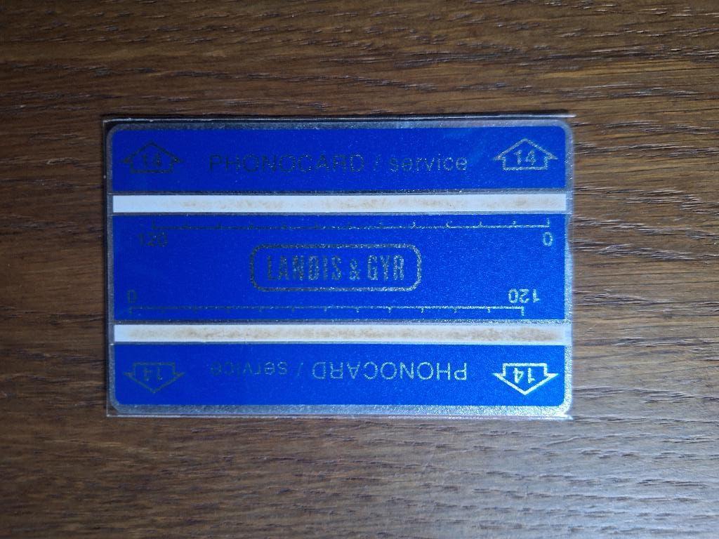 MINT service telefoonkaart type '14' serie 203K, Verzenden