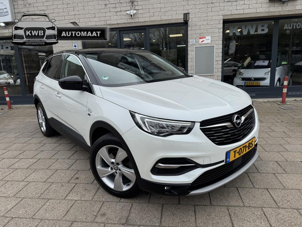Opel Grandland X 1.2 Turbo Ultimate Trekhaak Distri VV VOL, Automaat, Gebruikt, 1199 cc, Wit