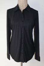 Studio Anneloes blouse travelstof krijtstreep maat 38, Studio Anneloes, Zwart, Onbekend, Ophalen of Verzenden