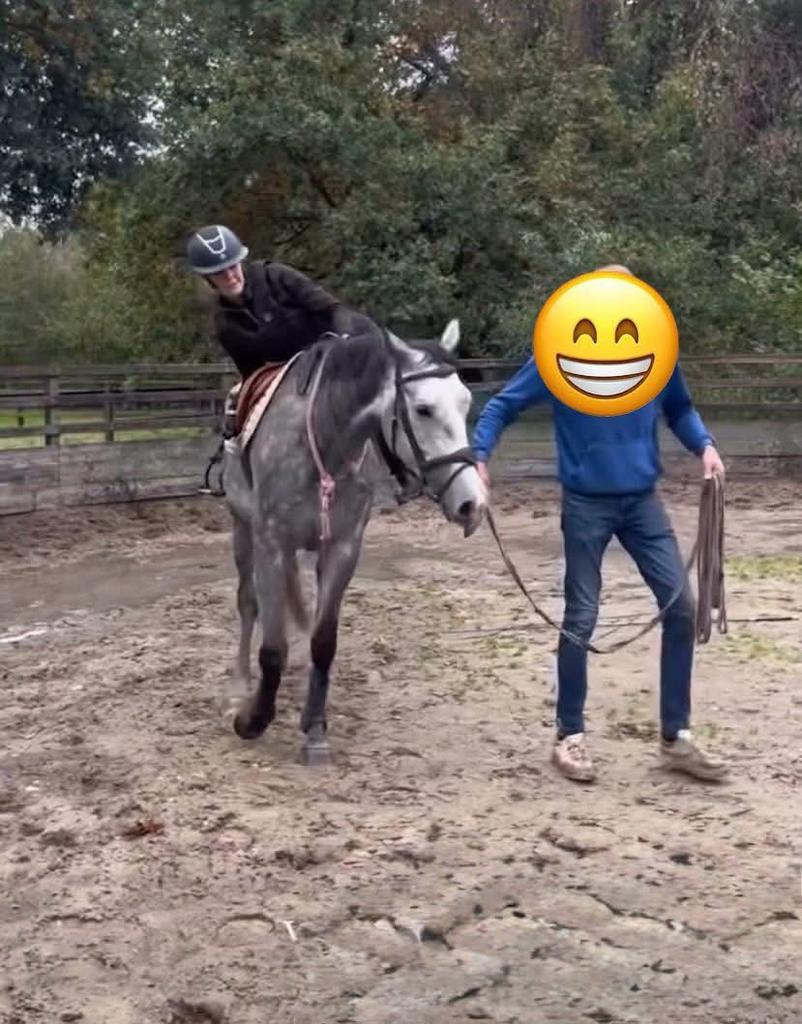 Plek vrij voor zadelmak maken en doorrijden