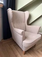 IKEA Strandmon fauteuil met voetenbankje, Ophalen, Zo goed als nieuw, Stof, 75 tot 100 cm