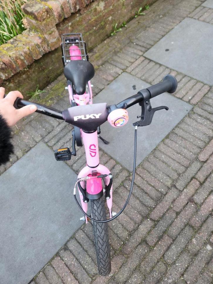 Puky kinderfiets 16 inch roze met bagagedrager, Fietsen en Brommers, Fietsen | Kinderfietsjes, Gebruikt, 16 tot 20 inch, Ophalen