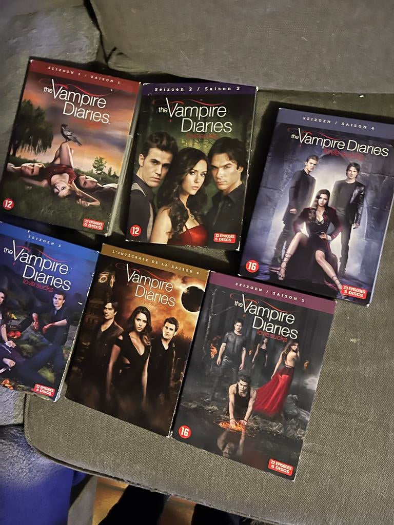 The Vampire Diaries Seizoen 1, 2, 3, 4, 5, 6 7 DVD's, Gebruikt, Vanaf 16 jaar, Boxset, Drama