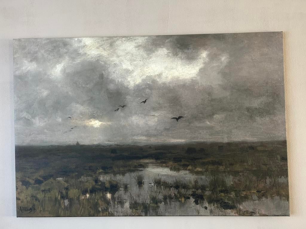 Canvas schilderij “het moeras”, Antiek en Kunst, Ophalen