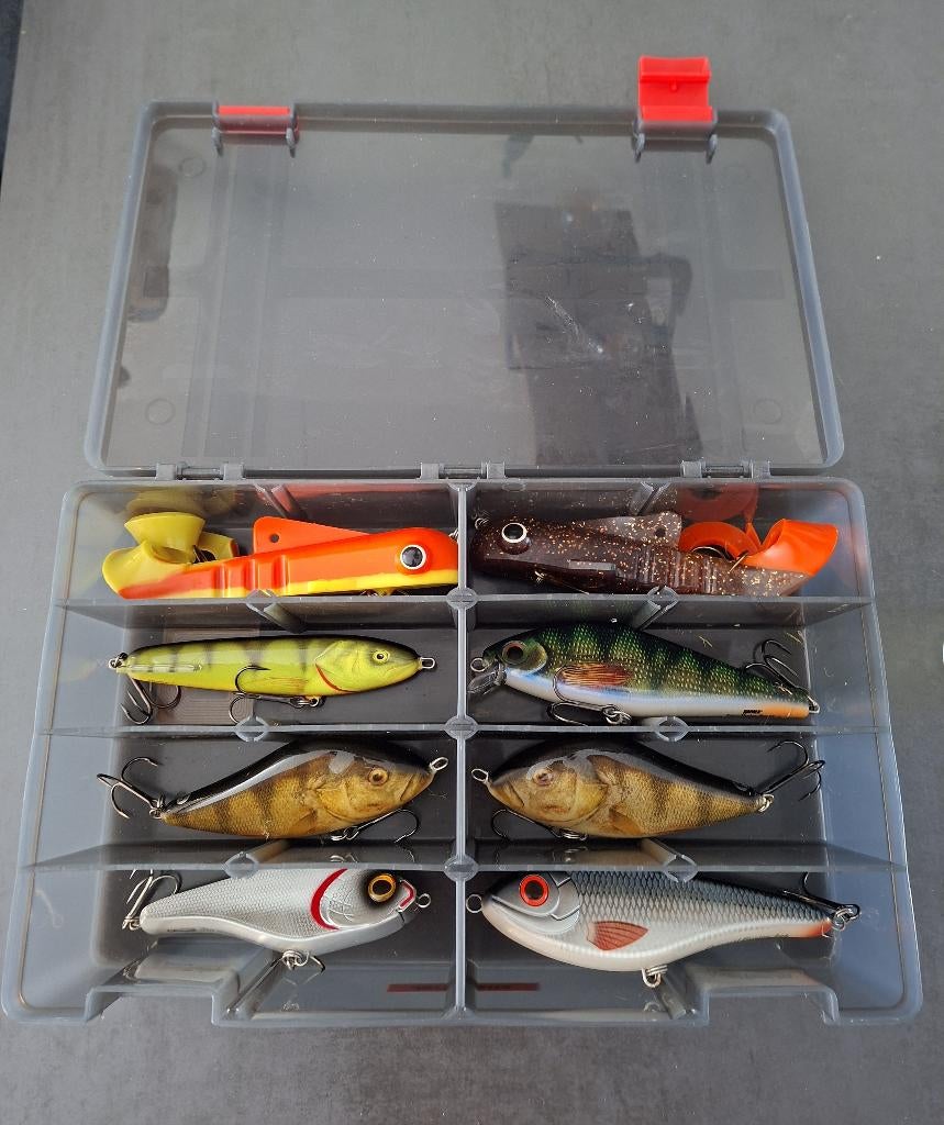 Jerkbaits in Fox kunstaasdoos, Watersport en Boten, Ophalen of Verzenden, Zo goed als nieuw, Overige typen