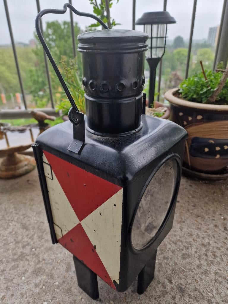 Duitse Treinlamp Signaallamp Vintage, Ophalen