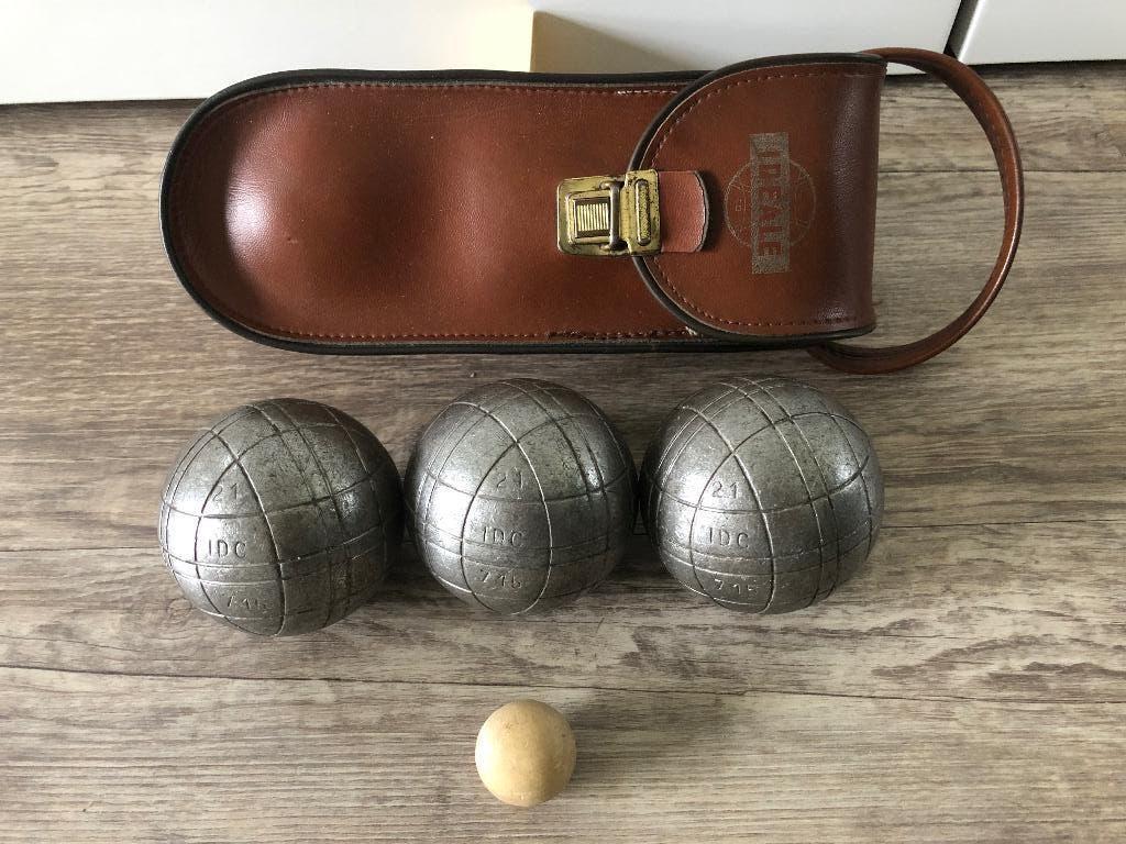 Jeu de boules 21 IDC 715 tasje IDEALE, Sport en Fitness, Ophalen of Verzenden, Gebruikt, Bal