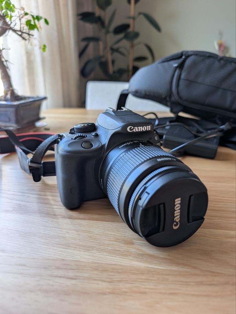 Canon EOS 100D - Spiegelreflexcamera (complete set), Audio, Tv en Foto, Fotocamera's Digitaal, 18 Megapixel, Spiegelreflex, Canon