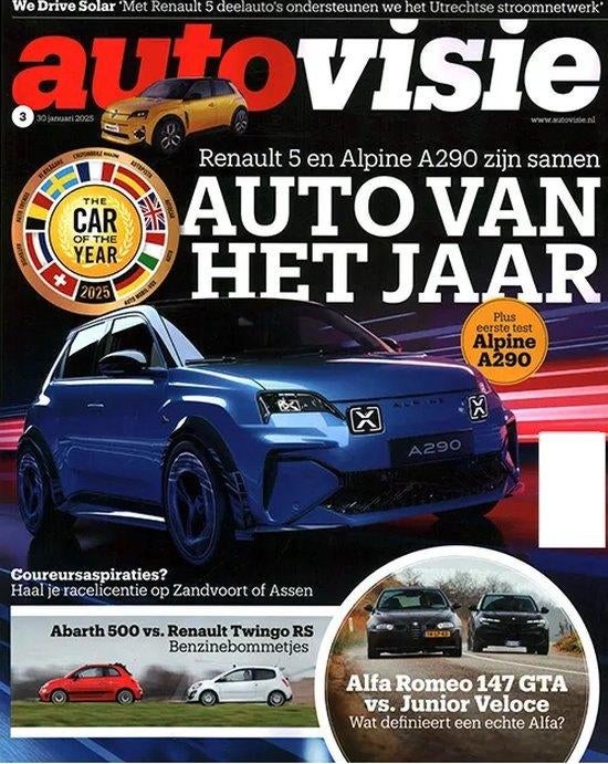 Autovisie 3 2025 :Renault Twingo RS - Fiat 500 Abarth - Alfa, Ophalen of Verzenden, Gelezen, Algemeen