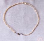 Cultuvé parelcollier met wit gouden slot, Ophalen of Verzenden, Zo goed als nieuw, Wit, Goud