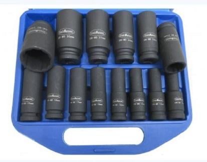 Stahlkaiser Doppenset kracht 1/2'' 14 dlg Twaalfkant., Ophalen of Verzenden, Nieuw