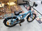 Blauwe kinderfiets met bagagedrager, Ophalen of Verzenden, Gebruikt, 16 tot 20 inch, BIKE FUN KIDS