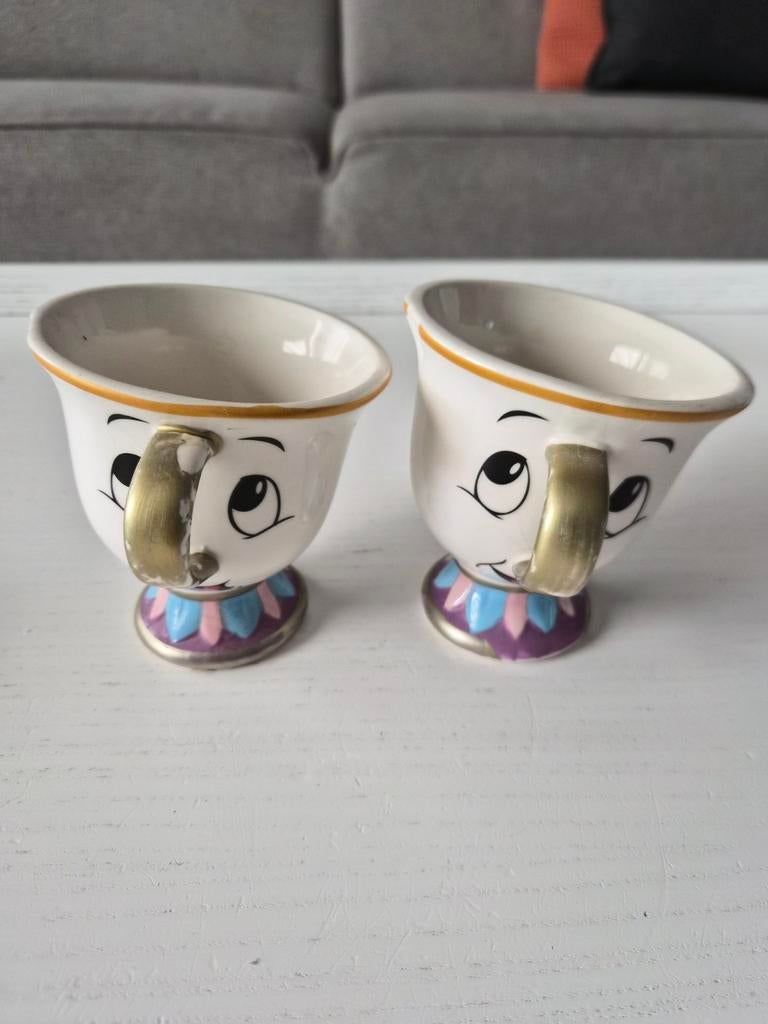 Belle en het Beest kopjes - Chip, Ophalen of Verzenden, Overige stijlen, Kop(pen) en/of Schotel(s)