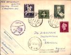 FFC - Den Haag - Brussel - Frankering - 1947, Postzegels en Munten, Brieven en Enveloppen | Nederland, Verzenden, Envelop
