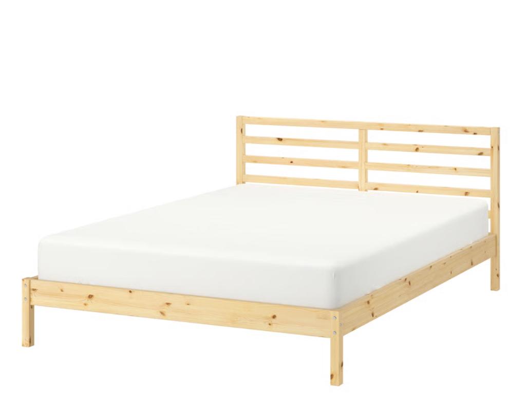 Ikea Tarva bedframe, Ophalen, Tweepersoons, Zo goed als nieuw, 200 cm
