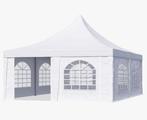 Chique Pagodetent 5x5m. Wit. Wintervast PVC Gelegeerd Staal, Ophalen of Verzenden, Nieuw, 5 tot 8 meter, Overige typen