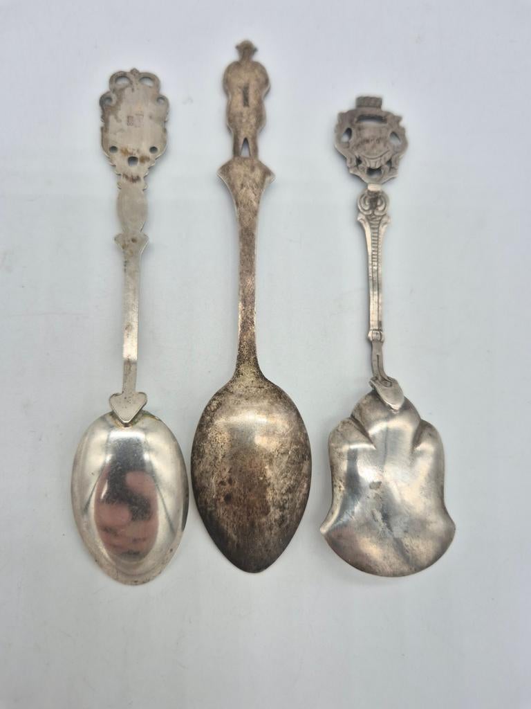 3 oude zilveren lepels, Verzenden