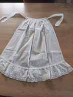 Antiek katoenen schortje met kant. Ot en Sien style.Optocht, Ophalen of Verzenden