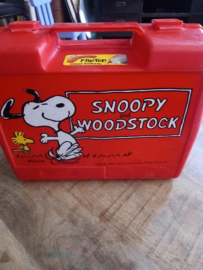 Snoopy lunchbox vintage, Verzamelen, Ophalen of Verzenden, Gebruikt