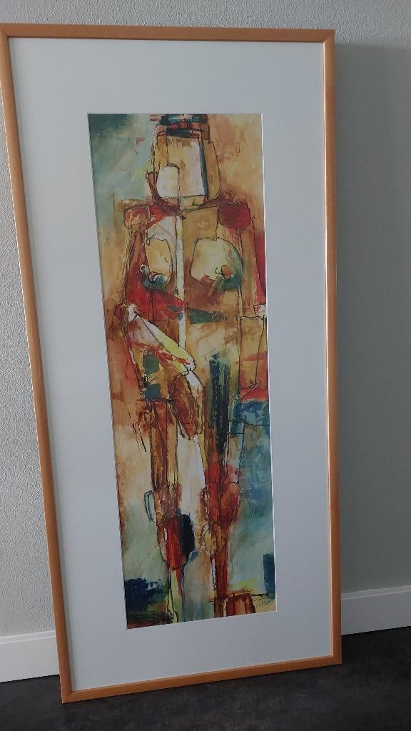 uniek schilderij Ton Verstraten 122 X 57 cm (Lijst), Ophalen