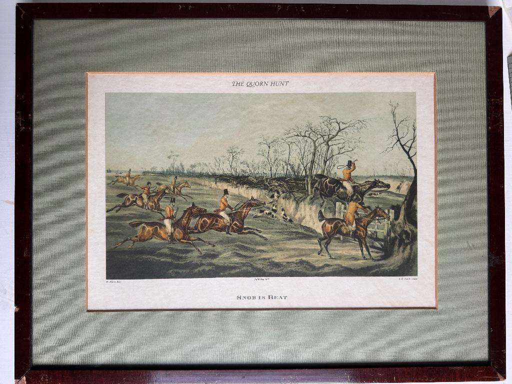 1835 - Paarden - Alken - Snob is beat P0660, Antiek en Kunst, Ophalen of Verzenden, Ets, 1800 - 1899