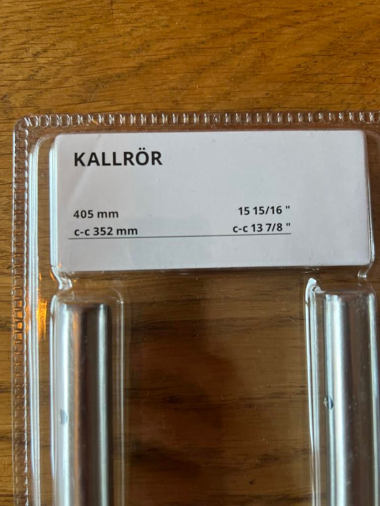 IKEA KALLRÖR Handgrepen (2 stuks), Overige typen, IKEA, Ophalen of Verzenden, Metaal