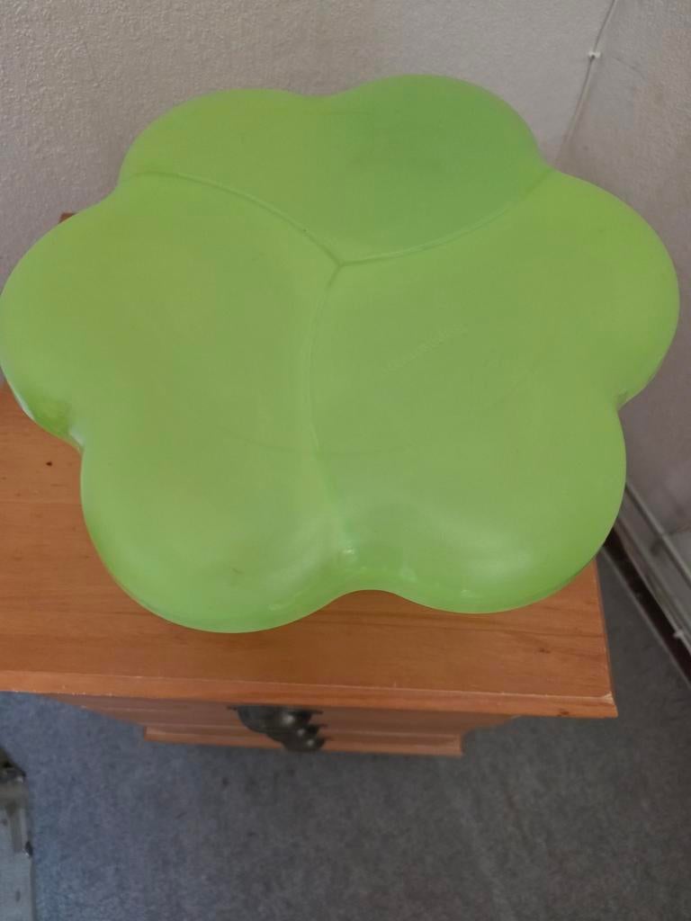 Tupperware schaal met deksel en dipschaaltje, Huis en Inrichting, Keuken | Tupperware, Ophalen of Verzenden, Gebruikt, Groen, Schaal