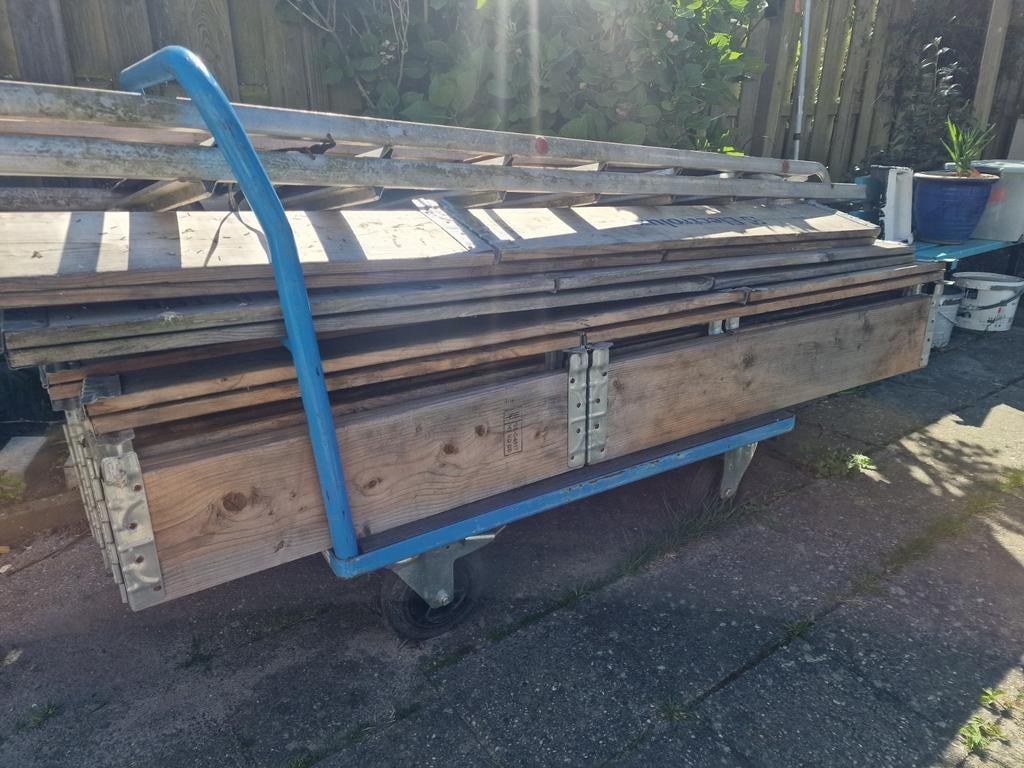 20x Pallet opzetranden Europallet formaat - Ophalen Almere, Doe-het-zelf en Verbouw, Kratten en Dozen, Gebruikt, 100 cm of meer