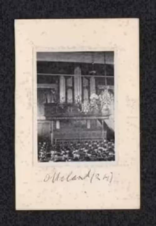 Foto Ottoland Kerk Interieur Orgel., Foto, Ophalen of Verzenden, Zo goed als nieuw, 1940 tot 1960
