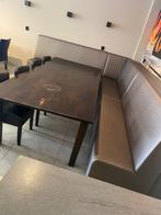 Horeca meubels muurbank treinbank eettafel stoelen, Zakelijke goederen, Horeca | Meubilair en Inrichting, Ophalen, Gebruikt