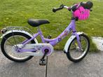Puky kinderfiets paars met mandje, Ophalen, Gebruikt, 16 tot 20 inch