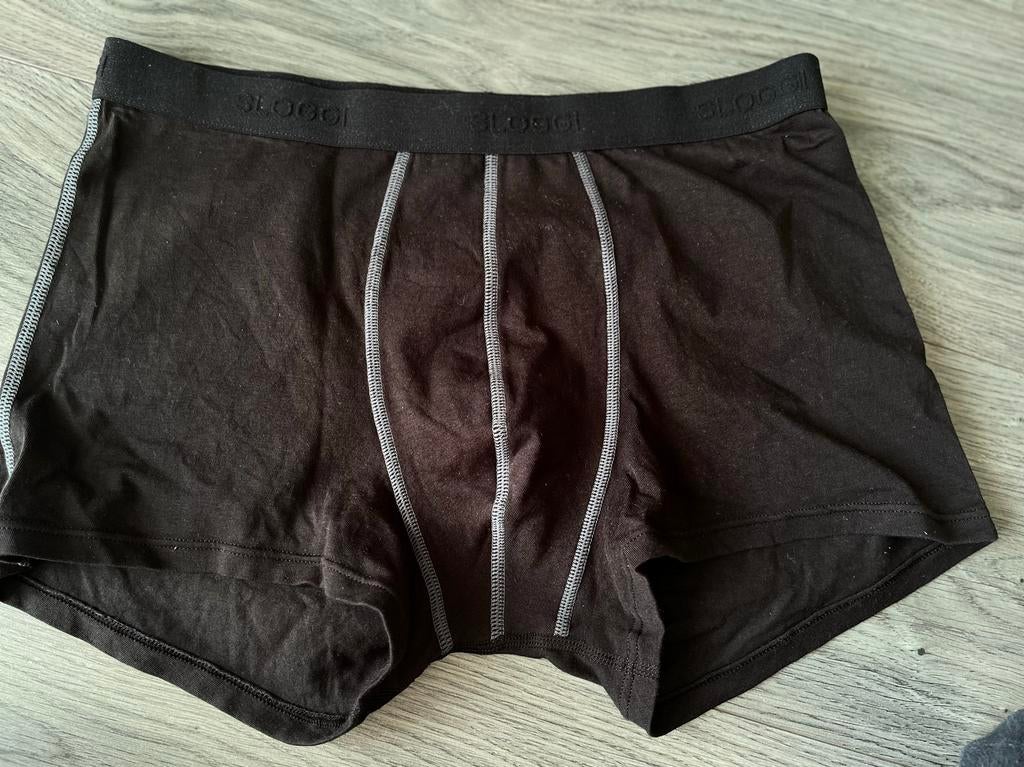 2 Sloggi heren boxershorts - Maat L - Zo goed als nieuw, Verzenden, Zwart, Boxer