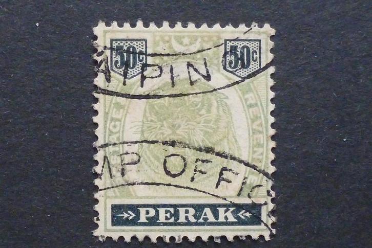 Engelse Kolonie. Perak 1899, Postzegels en Munten, Postzegels | Azië, Gestempeld, Zuidoost-Azië, Verzenden