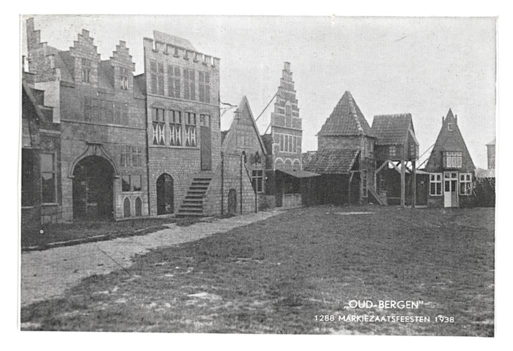 948213 Bergen op Zoom Oud Bergen Markiezaatfeesten 1938, Verzamelen, Ansichtkaarten | Nederland, Ophalen of Verzenden, Voor 1920
