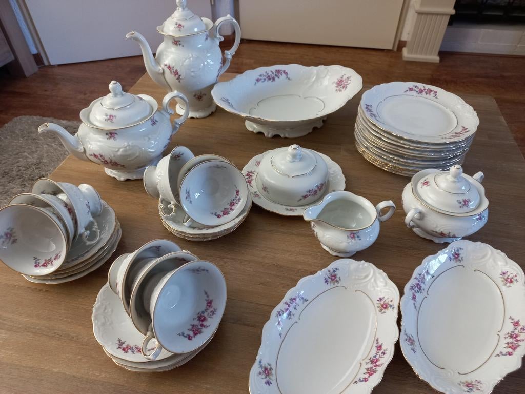 Vintage Koffie/thee ontbijtservies, Ophalen