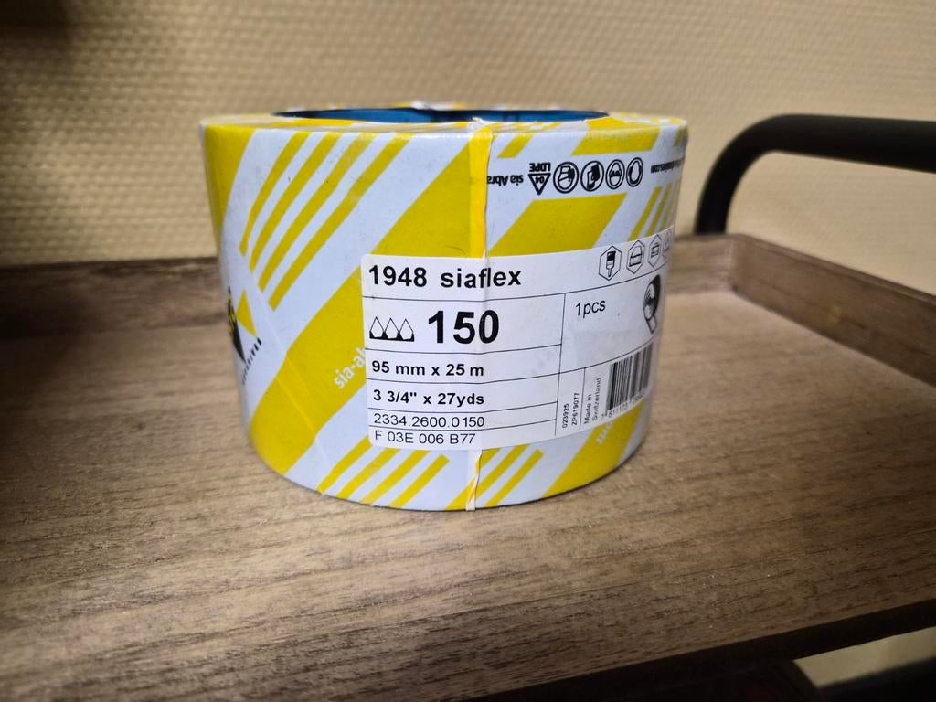 Siaflex 1948 Schuurrol Korrel 150 - 95mm x 25m, Ophalen of Verzenden, Nieuw