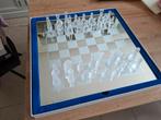 Vintage glazen schaakspel compleet, Antiek en Kunst, Ophalen of Verzenden