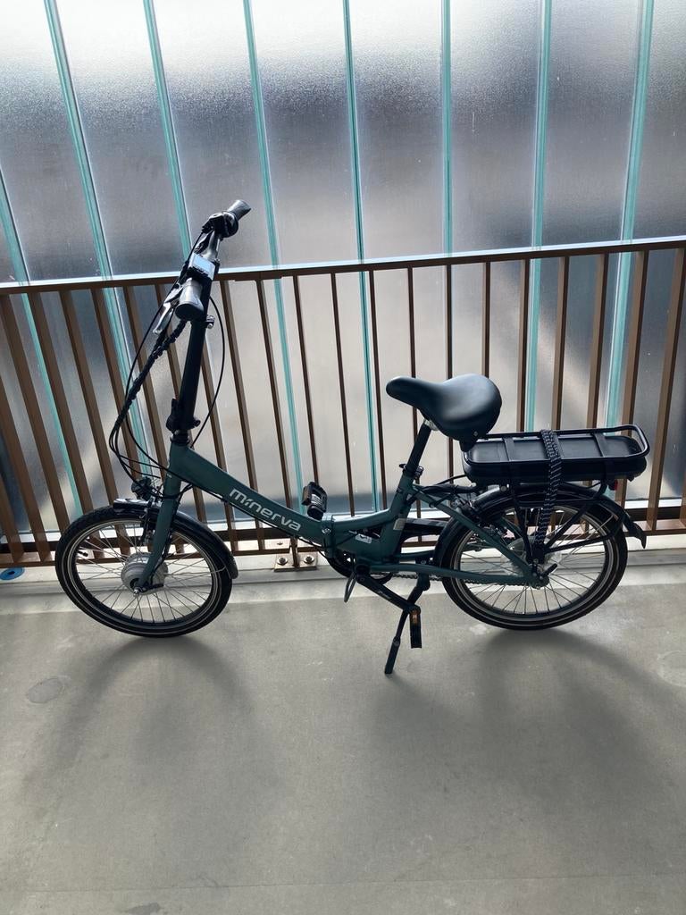 Elektrische vouwfiets Minerva, 20 inch of meer, Versnellingen, Zo goed als nieuw, Deels opvouwbaar