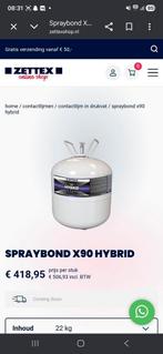 Spuitlijm 22kg zettex x90 - Professionele contactlijm, Doe-het-zelf en Verbouw, 20 liter of meer, Ophalen of Verzenden, Nieuw