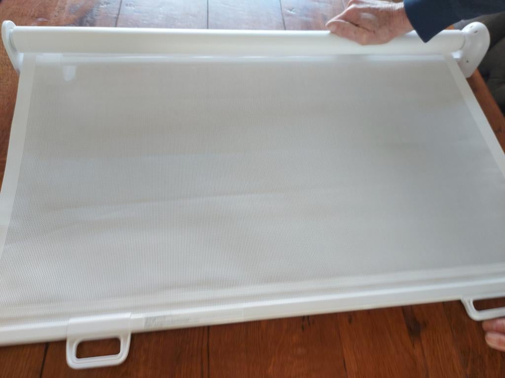 Oprolbaar traphekje -, Kinderen en Baby's, Traphekjes, Overige materialen, Gebruikt, Oprolhekje, Ophalen of Verzenden