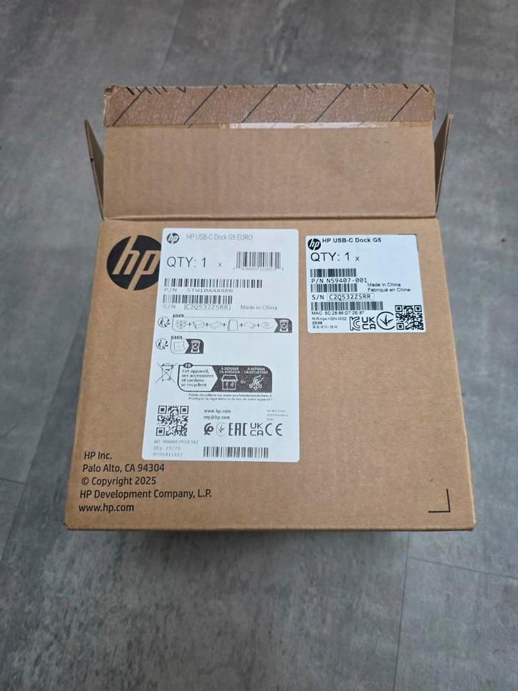 HP USB-C Dock G5 120W - Universeel dockingstation, Computers en Software, Dockingstations, Gebruikt, Docking station, Laptop, Tablet